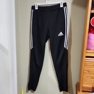 Adidas Black and White Sweatpants with Tapered Fit Great Condition Size S